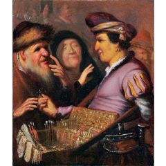 The Spectacle-pedlar (Sight) Painting Reproduction