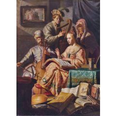 The Music Party Painting Reproduction