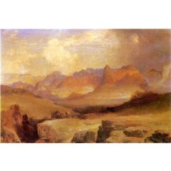 View of Yosemite Painting Reproduction