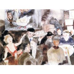 At the Golden Swan(also known as Hell Hole) Painting Reproduction