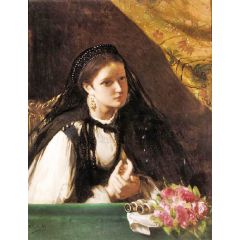 At the Theater Painting Reproduction