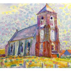 Church in Zoutelande Painting Reproduction