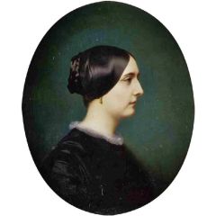 Portrait of Cecile Viter Painting Reproduction
