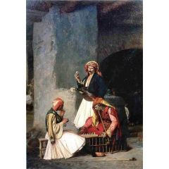 Arnauts Playing Chess, also known as The Draught Players Painting Reproduction