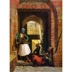 Arnaut Guards in Cairo Painting Reproduction