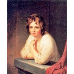 Girl at a Window(also known as Rosalba Peale) Painting Reproduction