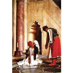 Young Greeks in a Mosque Painting Reproduction