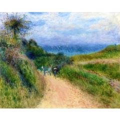 Road in Berneval Painting Reproduction