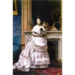 Portrait of a Woman(also known as Portrait of Marie Gerome) Painting Reproduction
