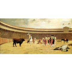 Bull and Picador Painting Reproduction