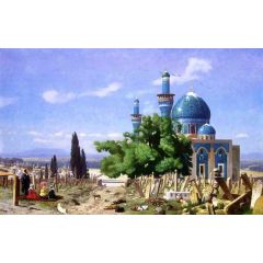 Cemetery Gone to Seed, also known as The Green Mosque Painting Reproduction