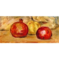 Pomegranates and Apple Painting Reproduction