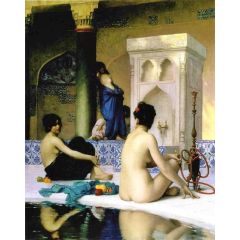 Bathing Scene Painting Reproduction