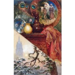 Christmas Card Decoration Painting Reproduction