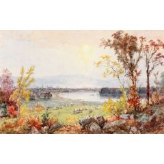 A Bend in the River Painting Reproduction
