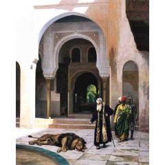 The Accursed Lion Painting Reproduction