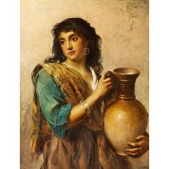 An Egyptian Beauty Painting Reproduction