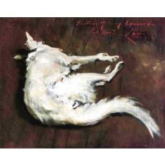 A Sketch of My Hound Kuttie Painting Reproduction