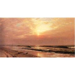 Seascape at Sunset Painting Reproduction