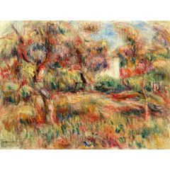 Landscape with Cabin Painting Reproduction