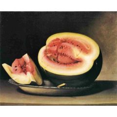 Still Life with Watermelon Painting Reproduction
