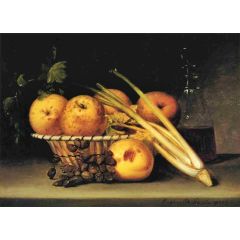 Still Life with Celery and Wind Painting Reproduction