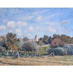 The Bell Tower at Noisy-le-Roi, Autumn Painting Reproduction