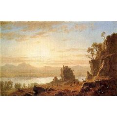 The Columbia River, Oregon Painting Reproduction