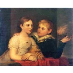 The Brinton Children Painting Reproduction