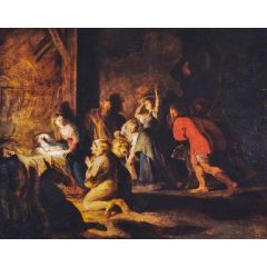 The Adoration of the Shepherds Painting Reproduction