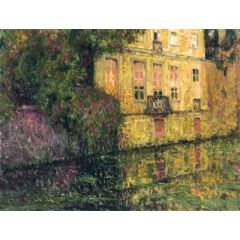 Le Quai Vert, Bruges Painting Reproduction