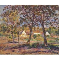 Outskirts of Pont-Aven Painting Reproduction