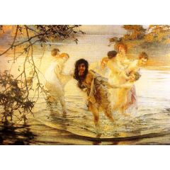 Joyous Frolics Painting Reproduction