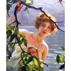 The Bath Painting Reproduction