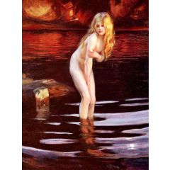The Bather Painting Reproduction