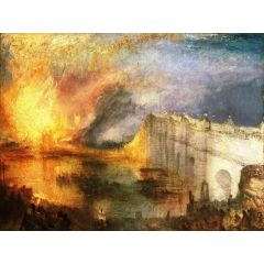 The Burning of the House of Lords and Commons, 16th October, 1834 Painting Reproduction