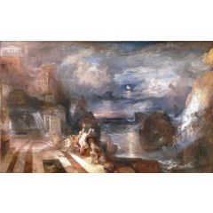 The Parting of Hero and Leander, from the Greek of Musaeus Painting Reproduction