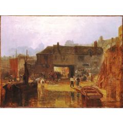 Saltash with the Water Ferry Painting Reproduction