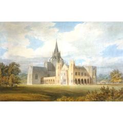 Perspective View of Fonthill Abbey from the South-West Painting Reproduction