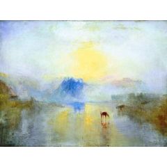 Norham Castle, Sunrise Painting Reproduction