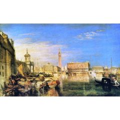 Bridge of Sighs, Ducal Palace and Custom-House, Venice Painting Reproduction