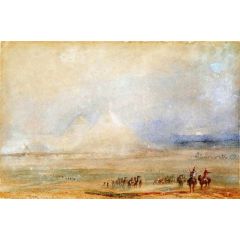 The Pyramids at Gizeh, after Sir Charles Barry Painting Reproduction