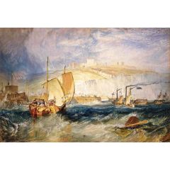 Dover Castle from the Sea Painting Reproduction