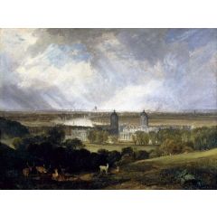 London from Greenwich Park Painting Reproduction
