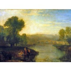View of Richmond Hill and Bridge Painting Reproduction