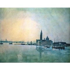 Venice, San Giorgio Maggiore in the Morning Painting Reproduction