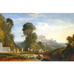 The Temple of Jupiter Panellenius Restored Painting Reproduction
