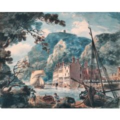 The Avon Gorge at Bristol, with the Old Hot Wells House Painting Reproduction