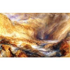 The Pass at Faido, St. Gotthard Painting Reproduction