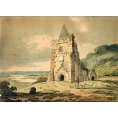 An Old Church Painting Reproduction